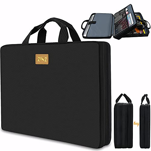 ZINZ Expandable Laptop Case 15.6 Inch Sleeve, Protective Carrying Case Compatible with MacBook Neo 16", MacBook Pro 16"/15.4", Dell XPS 16" and Most 15" 15.6" 16" Notebook，DB01K02 - color: Db01k02, size: 15-16"