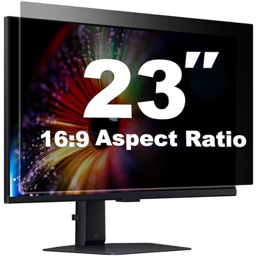 [1 Pack] 23 Inch Computer Privacy Screen for 16:9 Aspect Ratio Widescreen Monitor, Eye Protection Anti Glare Blue Light Filter Shield, Removable Anti-Scratch Anti Spy Protector - color: 23 Inch (Diagonal) - 16:9 Aspect Ratio, style: 1 PACK