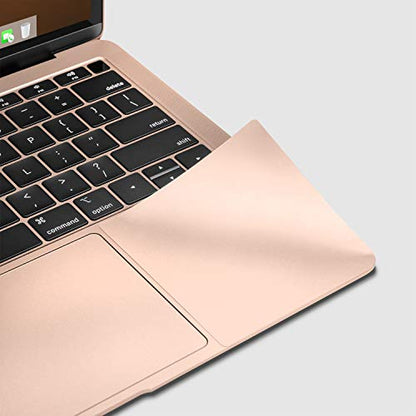 UPPERCASE Premium Palm Rest Protector Skin Cover Set Compatible with 2020 2021 Intel/M1-based MacBook Air 13", A2337 A2179, Gold