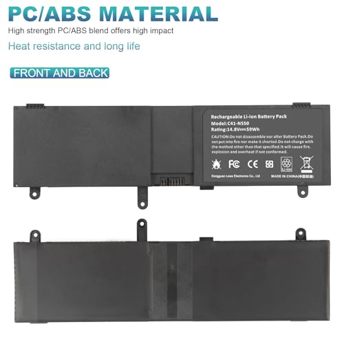 TREE.NB C41-N550 Battery Replacement for ASUS ASUS N550 N550JA N550JV N550J N550X47JV N550X47JV-SL N550JK Q550L Q550LF G550 G550J G550JK ROG G550 ROG G550J ROG G550JK - size: ‎C41-N550
