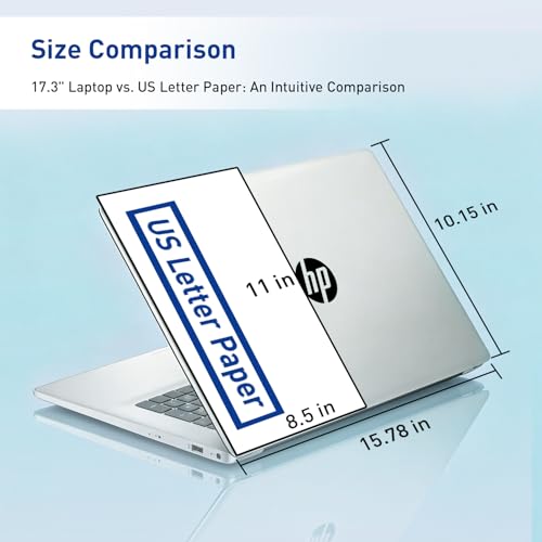HP 17.3” FHD IPS LED Anti-Glare 300 nits Laptop, AMD Ryzen 5 7430U 6-core CPU, 8GB RAM, 512GB Storage, Webcam w/Shutter, Microsoft Copilot Key, Wi-Fi 6, BT 5.4, Win11H, w/Laptop Cooler, 17-cp3000 - size: 8GB RAM | 512GB SSD