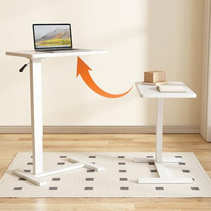Overbed Bedside Table with Wheels Hospital Bedside Desk,White | Adjustable Hospital & Home Use Bed Table Rolling Laptop Table Mobile Standing Desk Rolling Computer Cart Over Bed Tray Table - color: White1, size: 27.6 inches