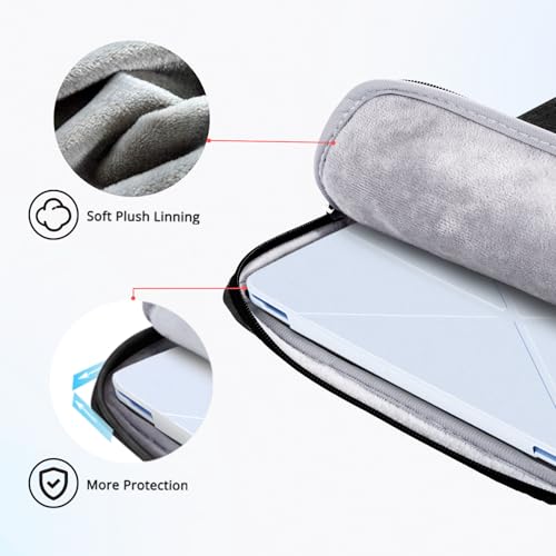 Ferkurn Laptop Case Sleeve for Men Women Chromebook Case Compatible with MacBook Air/Pro Lenovo Surface HP Dell ASUS Acer, 11.6 inch, Black - color: Black, size: 11.6 inch