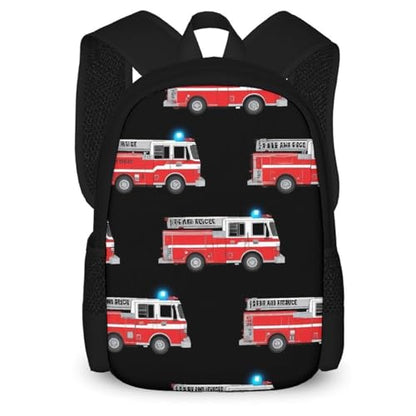 Travel Laptop Backpack, Water Resistant Computer Bag, Fashion Durable Travel Bag For Women Men Cute Cartoon Fire Truck - color: Color580