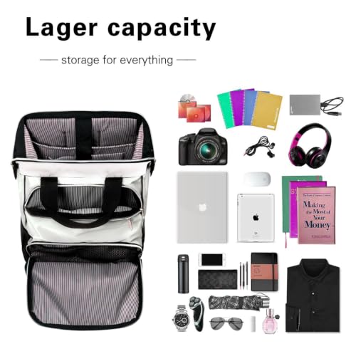 Hap Tim Laptop Backpack for Men, Women, Travel, Work, Nurse, Teacher, Khaki Black (7651-BH) - color: Khaki Black