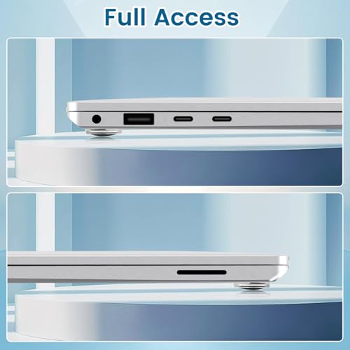 Clear Case for 13.8" Microsoft Surface Laptop 7 2024 Release (Model: 2036), PC Hard Shell Cover with Shockproof Protective Slim Snap Easily Install,Crystal Clear - color: Crystal Clear, size: 13.8 Inch