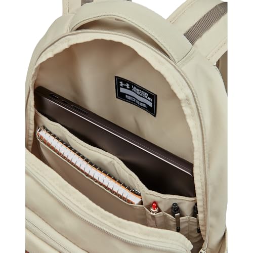 Under Armour Unisex-Adult Hustle 6.0 Backpack, (289) Khaki Base/Khaki Base/Taupe Dusk, One Size Fits Most - color: (289) Khaki Base / Khaki Base / Taupe Dusk, size: One Size