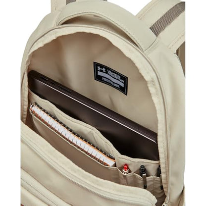 Under Armour Unisex-Adult Hustle 6.0 Backpack, (289) Khaki Base/Khaki Base/Taupe Dusk, One Size Fits Most - color: (289) Khaki Base / Khaki Base / Taupe Dusk, size: One Size