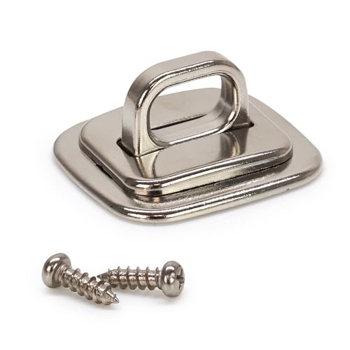 Waytex Cable Lock Anchor Point for Laptop PC Smartphone Tablet Heavy Duty Anchor Base with Chrome Plated Steel Ring