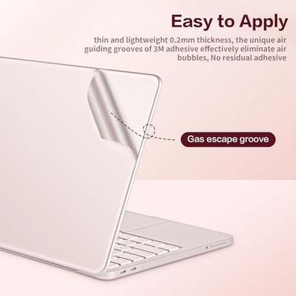 4 in 1 Ultra Thin 3M Vinyl Full Size Laptop Skin Palm Rest Sticker for 2026 New Released MacBook Pro Neo 13 Inch A18 (Blush Pink) - color: Blush Pink