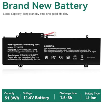 Futurebatt 5376275P Laptop Battery Replacement for Gateway GWTN141-10BK GWTN141-4 GWTN156-5BL GWTN141-2BL GWTN156-5BL UTL-509068-3S NV-509067-3S Series UTL-509068-3S NV-509067-3S - size: 5376275P 12.20, 4.92, 0.94in
