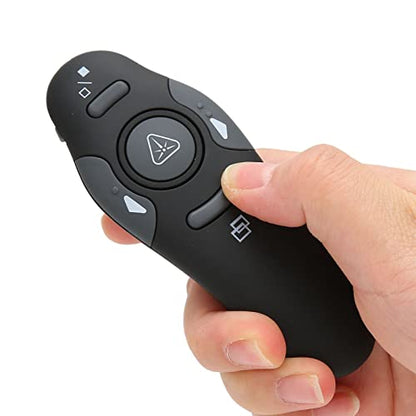 Presentation Clicker, 2.4GHz Connection, Widely Compatible, Wide Application, Presentation Remote Control with Ergonomic Handle for Teaching, Meeting, Speech