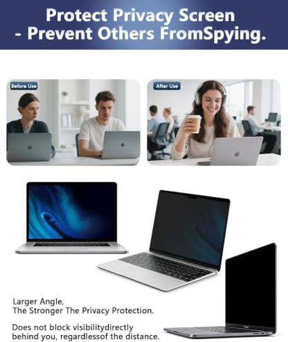 Magnetic Laptop Privacy Screen for 15.6 Inch 16:9 Aspect Ratio | Screen Size is 13.60 in Wide and 7.65 in High, Removable, Anti Glare, Anti Blue light,Compatible With HP Dell Lenovo Thinkpad - color: Magnetic Laptop 15.6 Inch 16:9