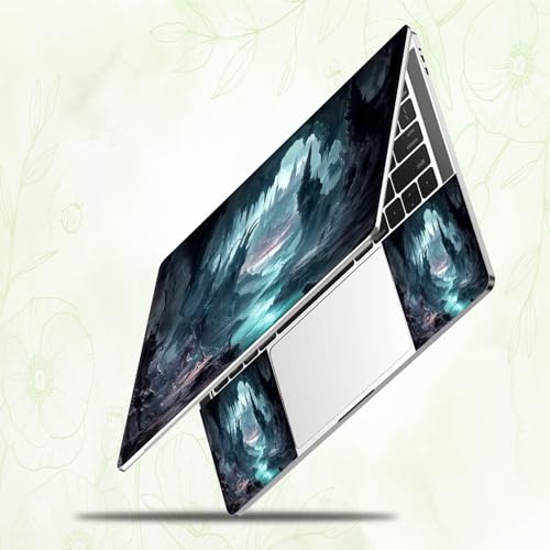 Laptop Skin Sticker Decal, Universal Reusable Vinyl Laptop Cover for 12" 13" 13.3" 14" 15" 15.4" 15.6" Notebook PC, Waterproof Scratch-Resistant with 2 Wrist Pads, Easy to Apply & Remove,Art Mountain - color: Art Mountain