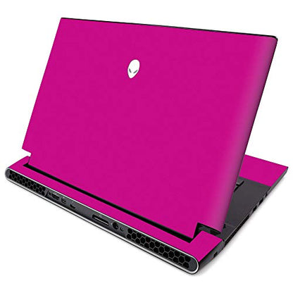 MightySkins Skin for Alienware M15 R2 (2019) - Solid Hot Pink | Protective, Durable, and Unique Vinyl Decal Wrap Cover | Easy to Apply, Remove, and Change Styles | Made in The USA - color: Solid Hot Pink