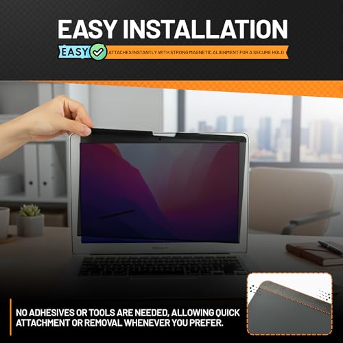 Privacy Screen Filter 14.2 Inch | MacBook Pro 14 Inch M1 Privacy Filter | Magnetic Laptop Screen Protector | Anti Glare Blue Light Blocking Magnetic Guard | Matte Eye Protection