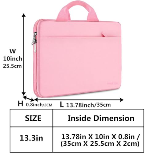 Hseok Laptop Sleeve 13-14 Inch Case Briefcase Compatible with MacBook Neo Pro 14 M5/M4/M3/M2/M1, All Models 13.3 Mac Air/Pro, XPS 13 14, Most Popular 13"-14" Notebooks,P01K01 - color: P01K01, size: 13"-14"