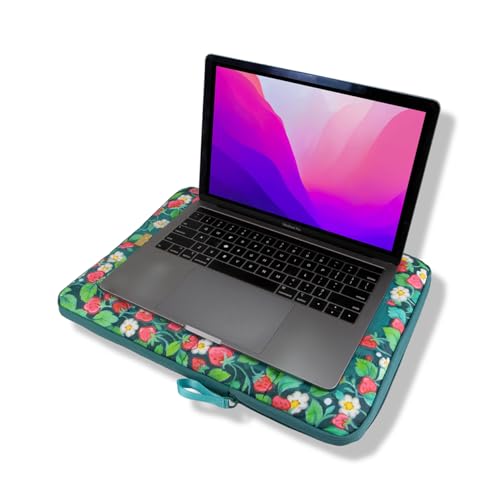 Sonix | Puffy Laptop Sleeve | 15-16 Inch, Quilted Pillow Puffer Laptop Carrying Case, Computer Sleeve | Strawberry Shortcake & Custard - color: Strawberry Shortcake & Custard