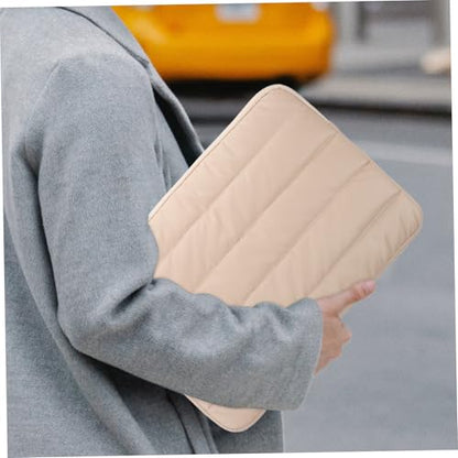 Angoily Laptop Sleeve Bag Polyester Case Multiple Compartments for Tablets Notebooks and Accessories Protection for Travel and Office Use