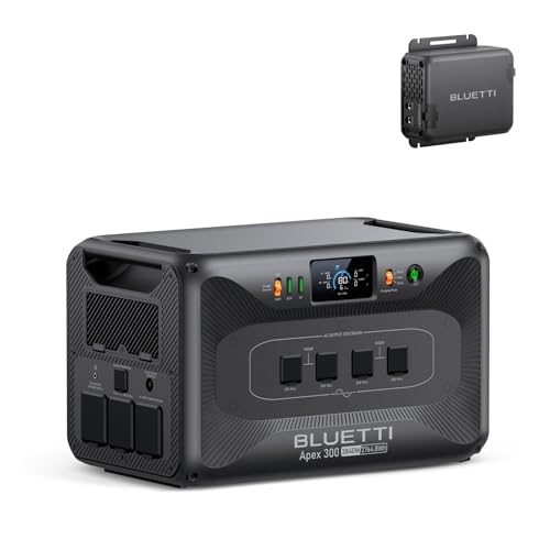 BLUETTI Apex 300 Solar Generator & 560W Charger 1 2764.8Wh Power Station | LFP Battery Backup with 6 3840W AC Outlets (7680W Surge), 5.5H RV Fast Charge, Ideal for Road Trips, RV and Emergencies - style: BLUETTI Apex 300+Charger 1
