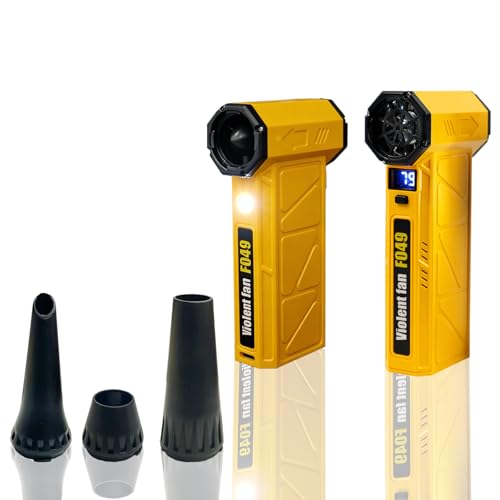 Dust Removal Tool Multifunctional Mini Cleaning Dirt Remover for Home Car Office Daily Cleaning Use (with 3 Nozzles) - color: Yellow