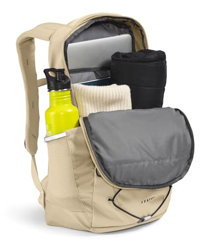 The North Face Jester Everyday Laptop Backpack, Gravel/Blk, OSFA | Commuter Travel Bag, Laptop Sleeve, Water-Repellent - color: Gravel/Tnf Black