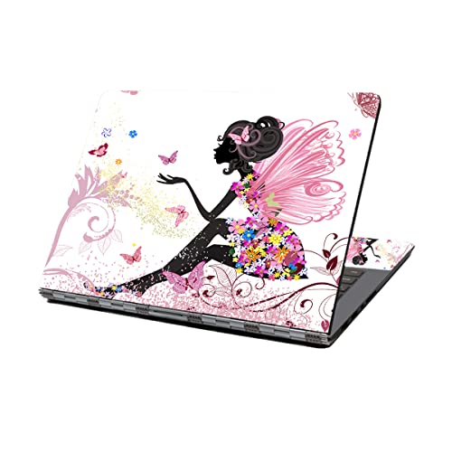 Laptop Skin Sticker Decal,12" 13" 13.3" 14" 15" 15.4" 15.6 inch Personalized Laptop Vinyl Skin Sticker Cover Art Decal Universal Protector Notebook PC Cover Case (Beautiful Girl) - color: Beautiful Girl