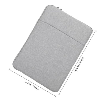 Waterproof 14-inch Laptop Bag Sleeve Gray Shockproof Sturdy Travel Carrying Case for Men and Women
