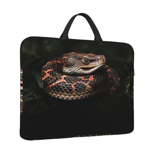 14 inch Laptop Sleeve with Handle Shockproof Laptop Bag Waterproof Computer Cover Bag Snake Briefcase