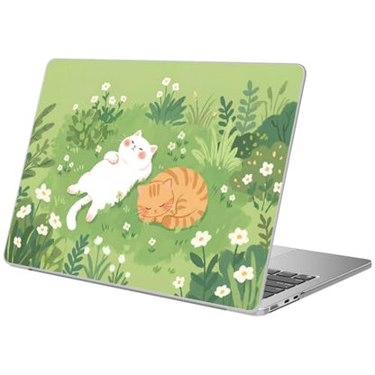 Compatible with MacBook Pro 14 inch Case Cute Cat Flower | M5 M4 M3 M2 M1 2026-2021 A3427 A3426 A3434 A3112 A3185 A3401 A2918 A2992 A2779 A2442 | Protective Hard Shell Matte Cover - color: Cat G, size: MacBook Pro 14 inch