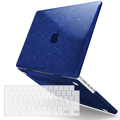 IBENZER Compatible with MacBook Pro 14 Inch Case 2026 2025 2024 2023 2022 M5 M4 M3 M2 M1 A3434 A3112 A3185 A3401 A2918 A2992 A2779 A2442 Mac Pro/Max,HardShellCase&KeyboardCover,StarBlue,T14-S-BL+1 - color: Star Blue, size: For Macbook Pro 14" with Touch I