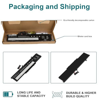 Futurebatt L19C6P71 Battery Replacement for Lenovo ThinkPad P15 P17 T15G G1 G2 Gen 1 2 Mobile Workstation 20ST 20SU 20SN 20SQ 20YS 20YR 20UR 20US 20ST000DGE 5B10W13958 5B10W13959 - size: L19C6P71