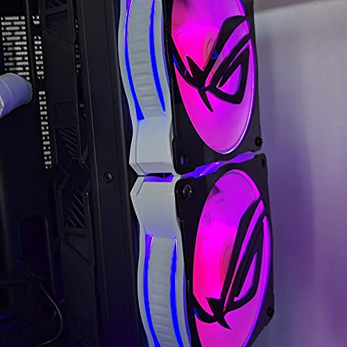 MF120 White Edition Case Fan 120mm Loop 5V Addressable RGB Lighting CPU Cooling PWM Fan Silent
