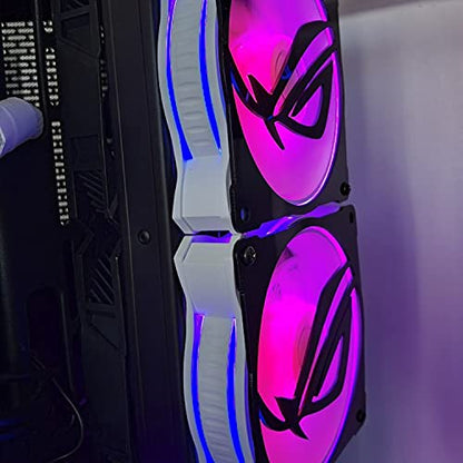 MF120 White Edition Case Fan 120mm Loop 5V Addressable RGB Lighting CPU Cooling PWM Fan Silent