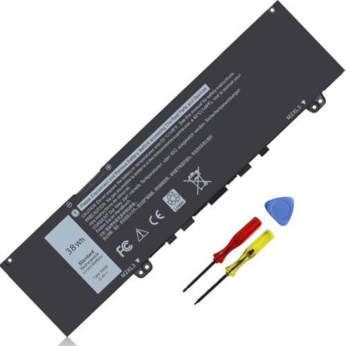 38Wh F62G0 Battery for Dell Inspiron 13 7000 7373 i7373 7386 2-in-1 7370 | 7380 5370 13-7373-0842 Series P83G P87G P91G P83G001 P83G002 P87G001 Vostro 13 5370 39DY5 039DY5 0F62G0 RPJC3 F62GO 11.4V - size: 10*2.5*0.35inch F62G0
