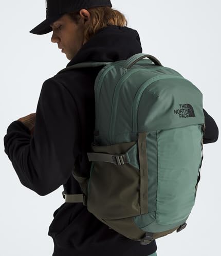 The North Face Recon Everyday Laptop Backpack, Duck Grn/New Taupe Grn, OSFA | Daypack, Water Repellent, Laptop Sleeve, 2 Water Bottle Pockets - color: Duck Green/New Taupe Green, size: One Size