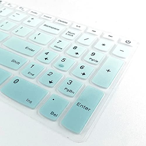 MUBUY Keyboard Cover for Lenovo IdeaPad 3 15 15.6 17.3 |Lenovo Yoga C740 C940 15.6 |Lenovo Ideapad 320 330 330s 340s 520 S540 720s 130 S145 L340 S340 V330 V130 |ThinkBook 15 -Mint Green - color: MintGreen