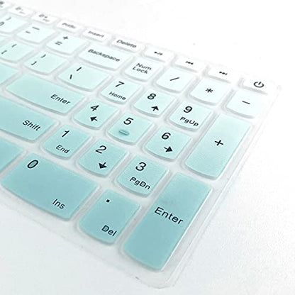 MUBUY Keyboard Cover for Lenovo IdeaPad 3 15 15.6 17.3 |Lenovo Yoga C740 C940 15.6 |Lenovo Ideapad 320 330 330s 340s 520 S540 720s 130 S145 L340 S340 V330 V130 |ThinkBook 15 -Mint Green - color: MintGreen