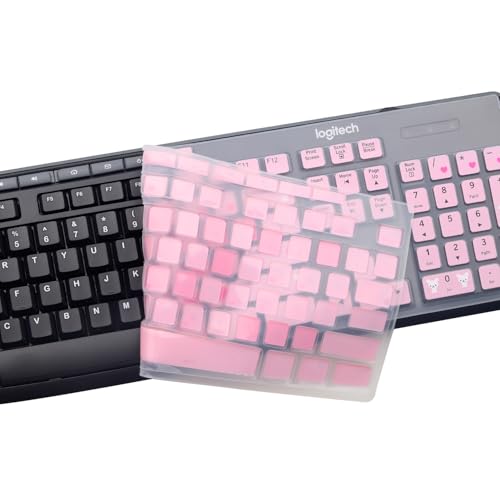 Keyboard Cover for Logitech MK295 MK275 MK270 Wireless Keyboard, Logitech K200 K260 K270 MK200 MK260 K270 K275 K295 Keyboard Skin Protector-Lovly - color: Lovly