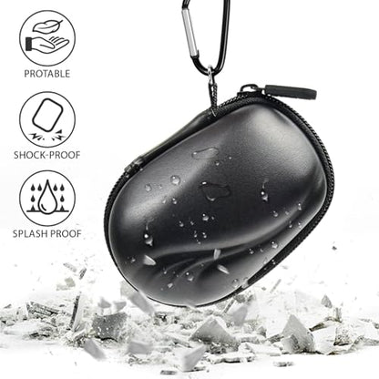 Comecase Compact Mouse Case for Logitech MX Anywhere 3S/3/2S/2 | Hard Shell Storage, Raised Inner Dots, Accessory Groove, Carabiner, Travel and Business Use, Inside Grey, Bag Only, - color: Black+Inside Grey