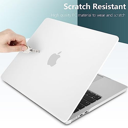 for MacBook Air 15 Inch Case M5 M4 M3 M2 (2026-2023) A3448 A3241 A3114 A2941, Protective Hard Shell Cover Compatible with Touch ID & Liquid Retina Display - Matte Clear - color: Matte Clear
