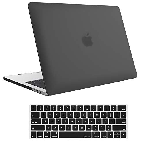 ProCase Hard Shell Case and Keyboard Cover for MacBook Pro 15 -Black | for MacBook Pro 15" 2019 2018 2017 2016 A1990/A1707 with Touch Bar - color: Black