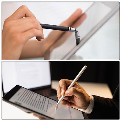 MECCANIXITY 2 in 1 Stylus Pens for Touch Screens Universal Capacitive Stylus Pen with 4 Fiber & 2 Disc Tip for Tablets Cell Phones Laptops, Pink