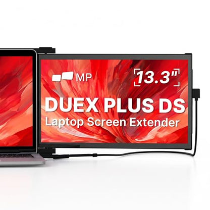 New Mobile Pixels Duex Plus DS Portable Monitor, 13.3" 1080P Laptop Monitor | HDMI/USB C Plug and Play, Ultra Slim FHD Laptop Screen Extender for 13"-14" Laptops, Windows/Mac/Android/Switch Compatible - size: 13.3-inch