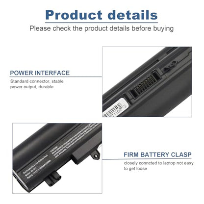 TREE.NB Laptop Battery AL14A32 for Aspire E1-571 E5-571 E5-411 E5-421 E5-511 E5-521 V3-472 V3-572 E14 E15 Touch Extensa 2509 2510 Travelmate P246 TMP246 Series, 4400mAh/11.1V/6-Cells - size: 8.05x2.03x0.78inch E5-571