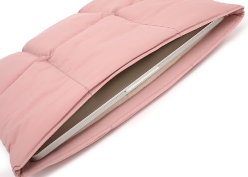 Puffy Laptop Sleeve 15 inch 16 inc, Pink | Pillow Shape Laptop Sleeve, Compatible MacBook Air 15 in M4 2025 & MacBook Pro 15/16 in M1 M2 M3 M4 M5 2024 - color: Pink, size: For 15"-16" MBA/MAP M4 M3 M2 M1