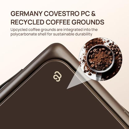 NINETYGO Carry On Luggage 22x14x9 Airline Approved, Top Opening 20 Inch Suitcase with Front Compartment, Expandable, Coffee-Infused PC Shell, Eco-Friendly, Cup Holder, TSA, Spinner Wheels (Flat White) - color: 03-Oats Flat White, size: Carry-On 20-Inch (T
