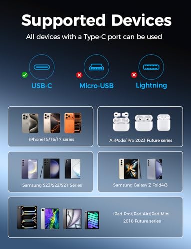 Retractable USB C Car Charging Cable for Toyota RAV4/Camry/Corolla, 360° Rotating Base, Supports USB C & USB A Ports, Compatible with iPhone 15/16/17 & Samsung Galaxy, Car Interior Accessories