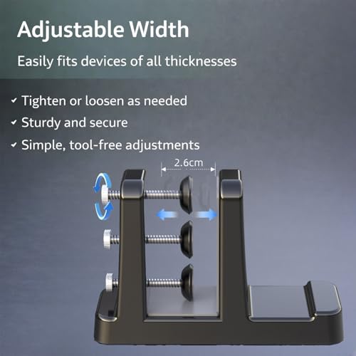 Ergonomic Vertical Laptop Stand – Space-Saving Cooling Laptop Stand for Desk Organization, Portable Stand, Compatible with MacBook Air Pro, Dell, HP, Lenovo, Tablets that Can Open 180°