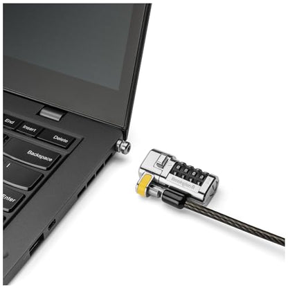 Kensington ClickSafe 3-in-1 Combination Lock - Laptop Lock to Fit All Devices with T-Bar, Nano or Wedge Shaped Slots Lock for Dell, HP, Acer Laptops (K68105EU), Black - size: combination lock